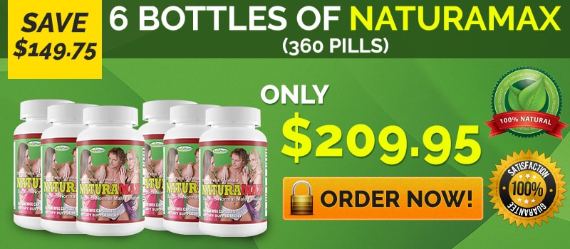 6 Bottle Naturamax Tablets - 350 Pills